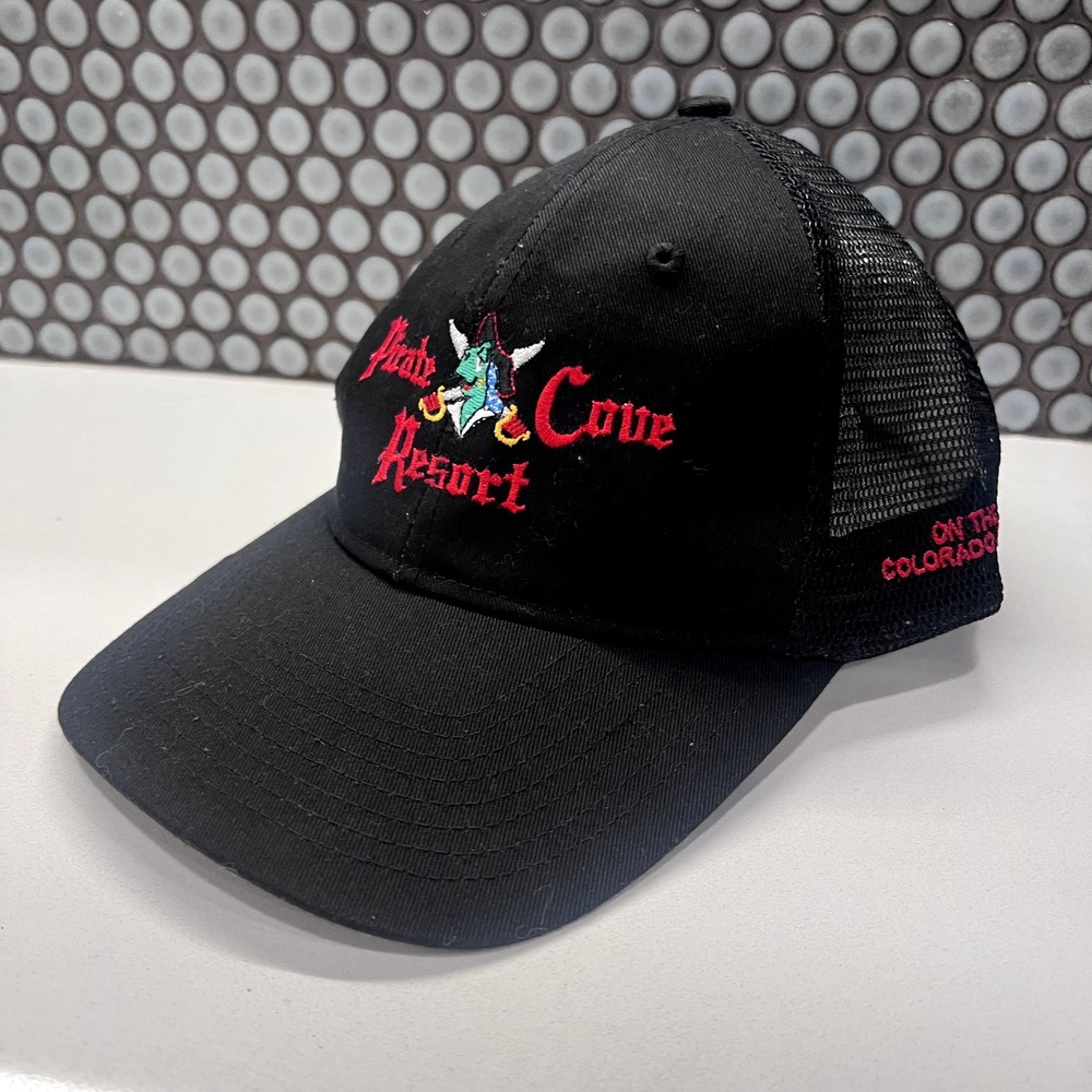 Pirate Cove Resort California Hat Cap Adult Snap Back Trucker Mesh‎ Adjustable - Picture 2 of 8